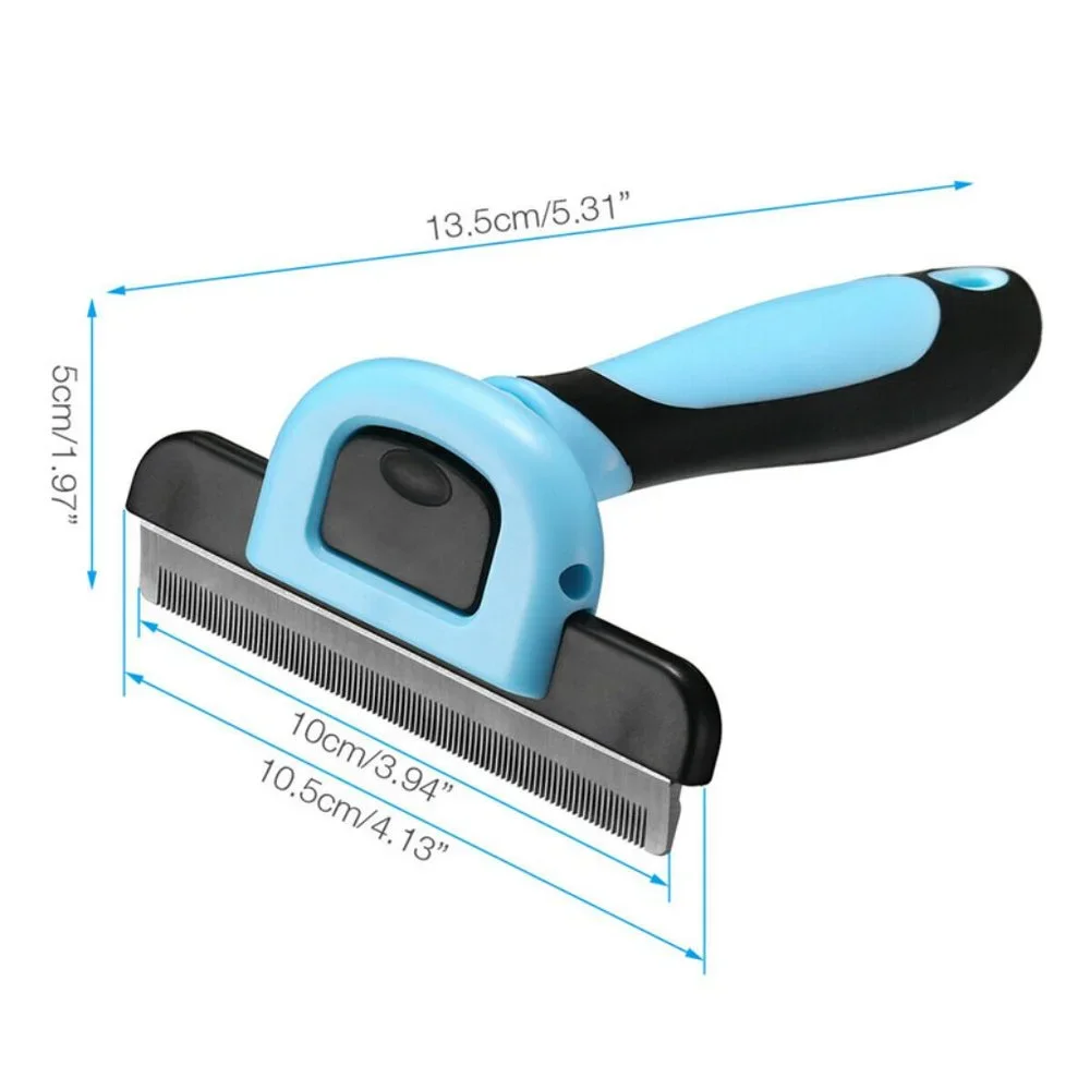🐾 Professional Pet Deshedding Tool ✨ Dog & Cat Grooming Brush Fur Remover